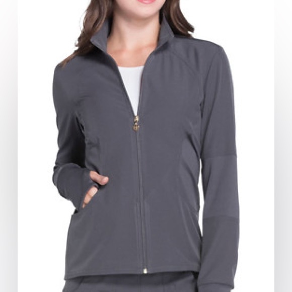 HeartSoul Jackets & Blazers - grey women’s scrub jacket